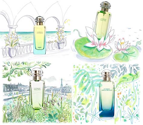 hermes un jardin sur|hermes garden perfume collection.